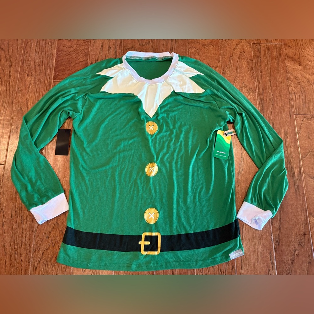 NWT TIPSY ELVES Elf Pajamas Top XXL